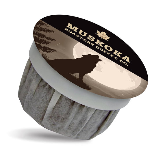 Muskoka-Roastery-Coffee,-Howling-Wolf,-Medium-Dark-Roast,-20-Single-Serve-Coffee-Pods,-39