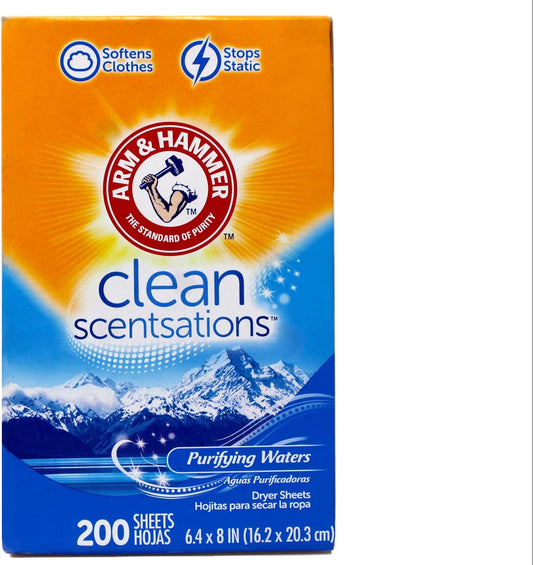 Arm-&-Hammer-Fabric-Softener-Sheets,-Purifying-Waters,-200-ct-----436