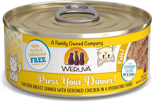 Weruva-Classic-Cat-Paté,-Press-Your-Dinner-with-Chicken,-5.5oz-Can-(Pack-of-1352