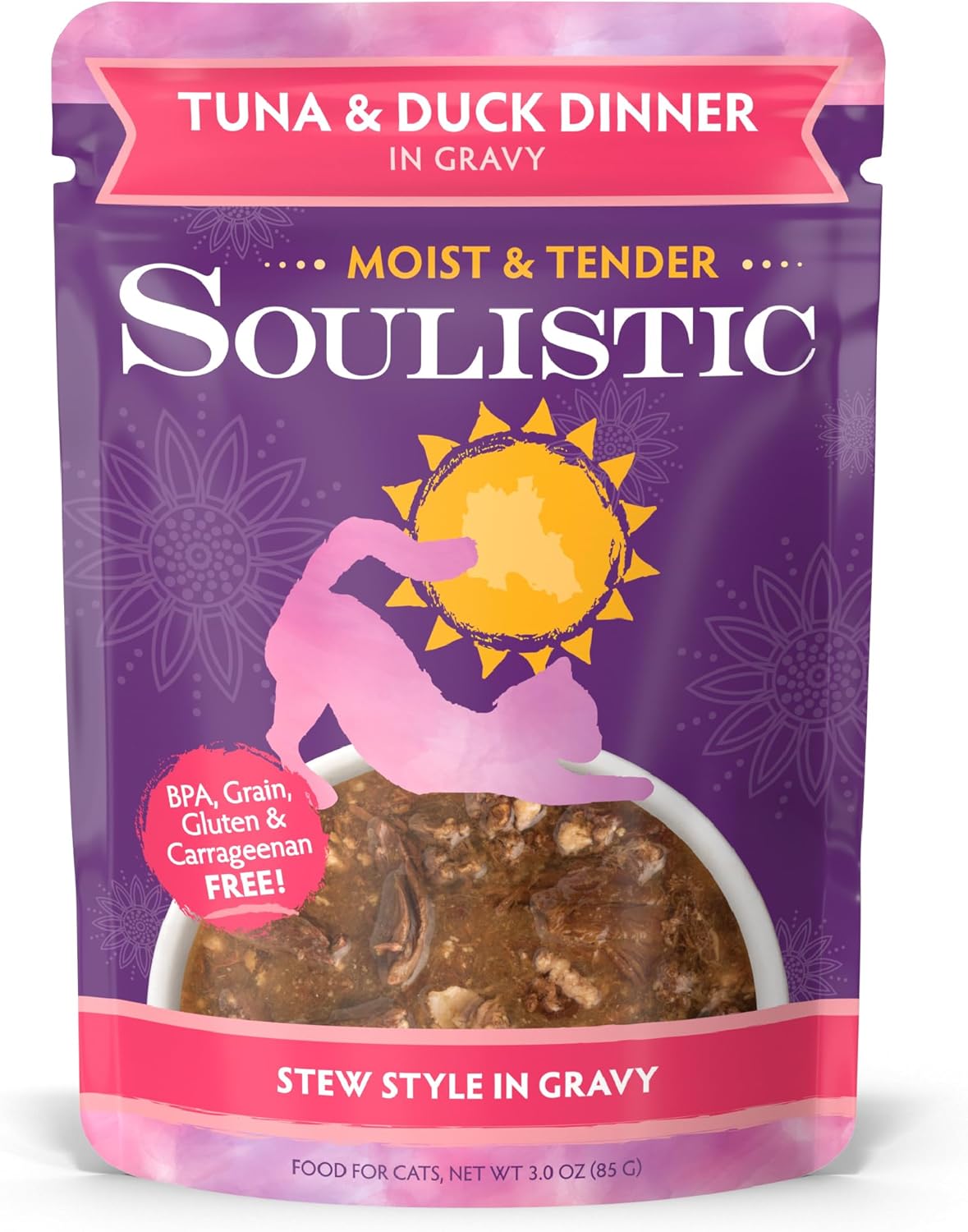 Soulistic-Moist-and-Tender,-Tuna-and-Duck-Dinner-in-Gravy,-3oz-Pack-8--600