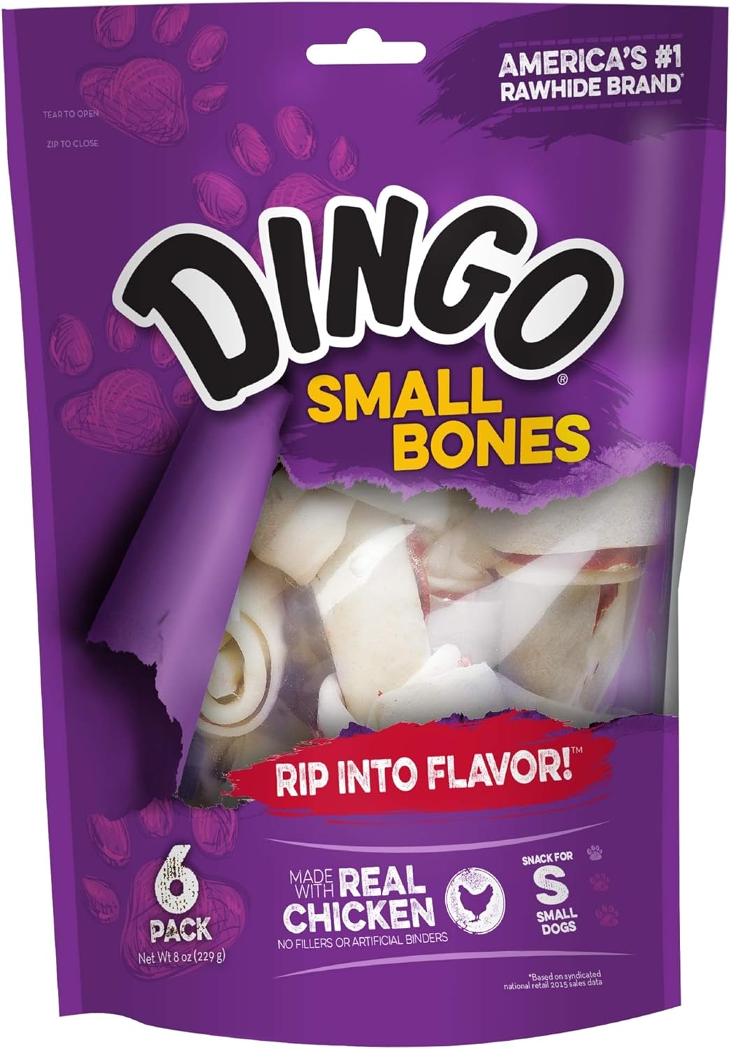 Dingo-156095-Rawhide-Bones-For-Small-Dogs,-Chicken,White,-6-Count,-8-Ounces---562