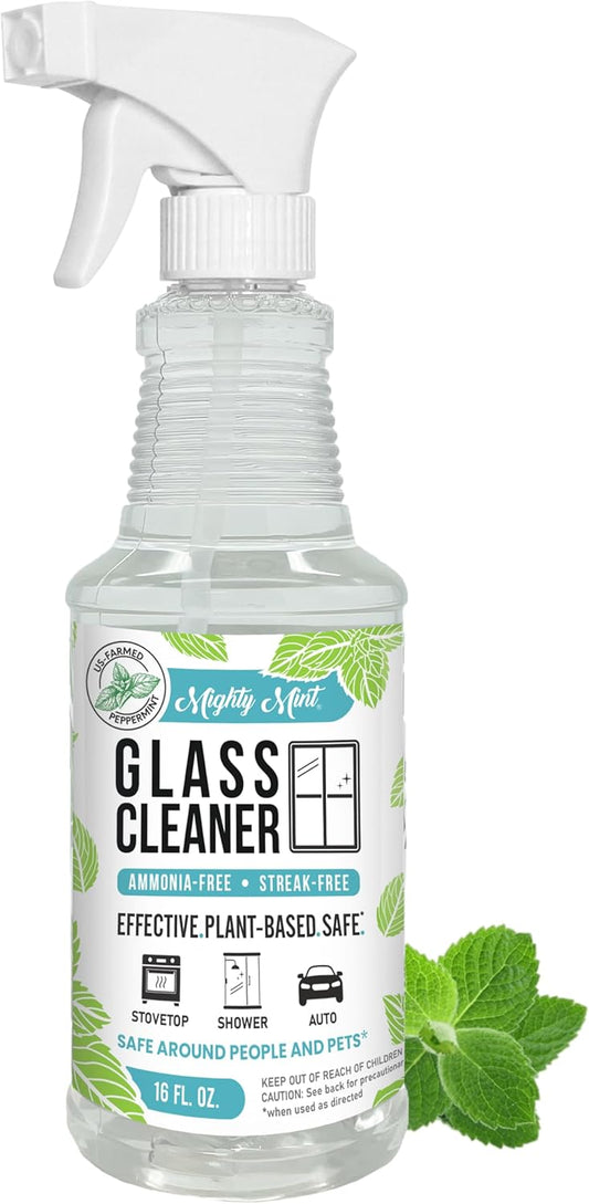 Mighty-Mint-Glass-Cleaner,-Non-Toxic,-Ammonia-Free,-Streak-Free-Spray-for-Windows,-2454