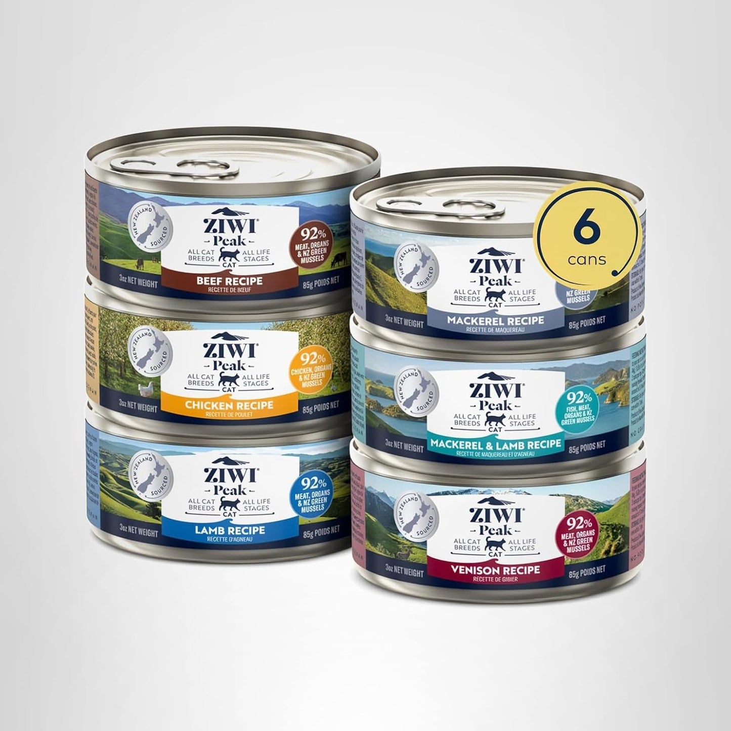ZIWI-Peak-Wet-Cat-Food-Variety-Pack---Beef,-Chicken,-Lamb,-&-Mackerel,-61610