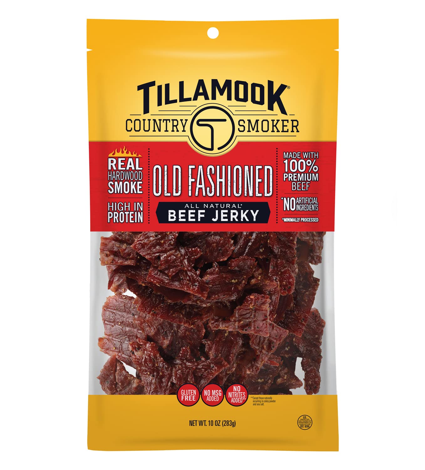 Tillamook-Country-Smoker-Real-Hardwood-Smoked-Beef-Jerky,-Old-Fashioned,-10--Ounce----2516