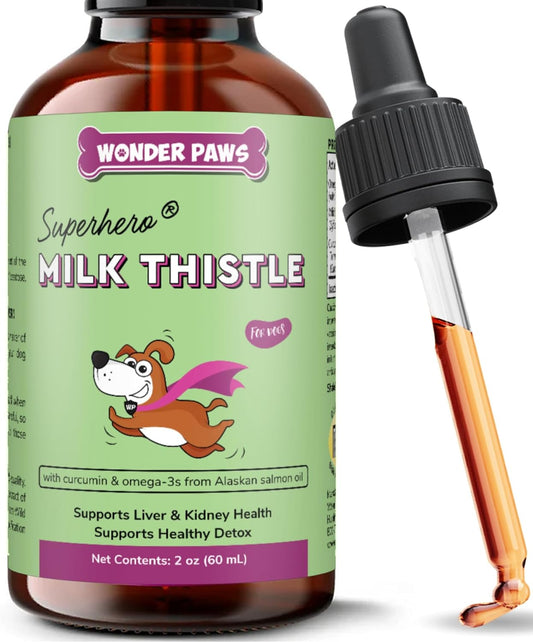 Wonder-Paws-Milk-Thistle,-Liver-Support-for-Dogs,-Supports-Kidney-Function-Pets,-121