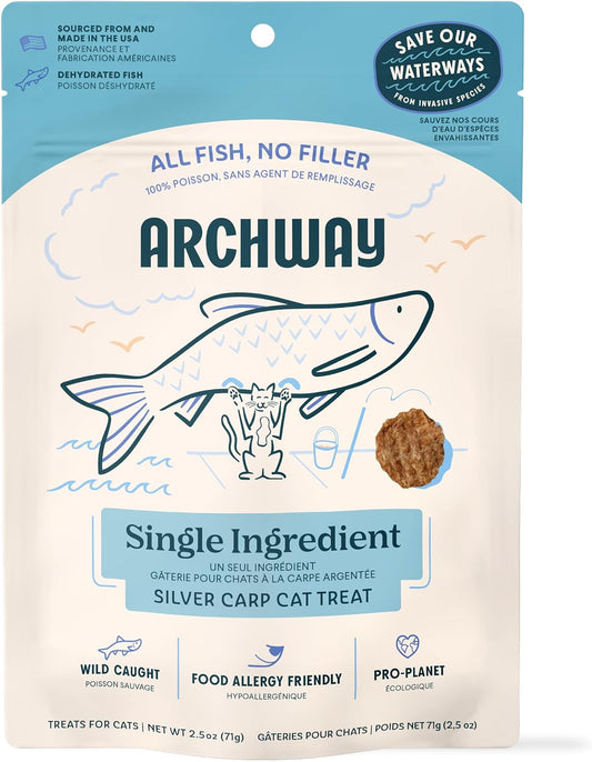 ARCHWAY-Dehydrated-Silver-Carp-Cat-Treats---Omega-Rich-Wild-Caught-Fish---High-Protein,-3