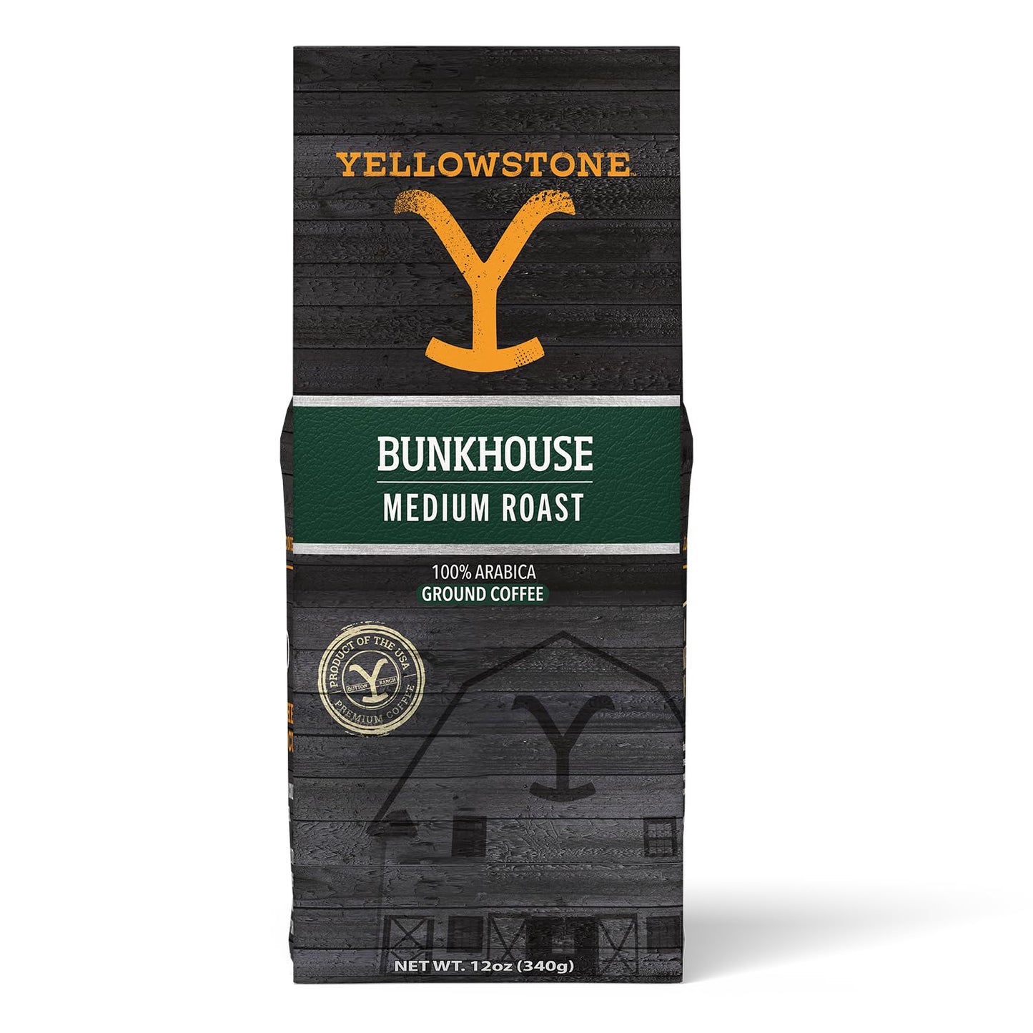 Yellowstone-Bunkhouse-Medium-Roast-Coffee,100%-Arabica-Ground-Coffee,-12-oz.-------1130