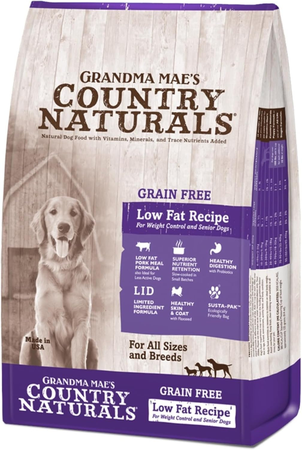 Grandma-Mae's-Country-Naturals-Alimento-seco-para-perros,-control-987