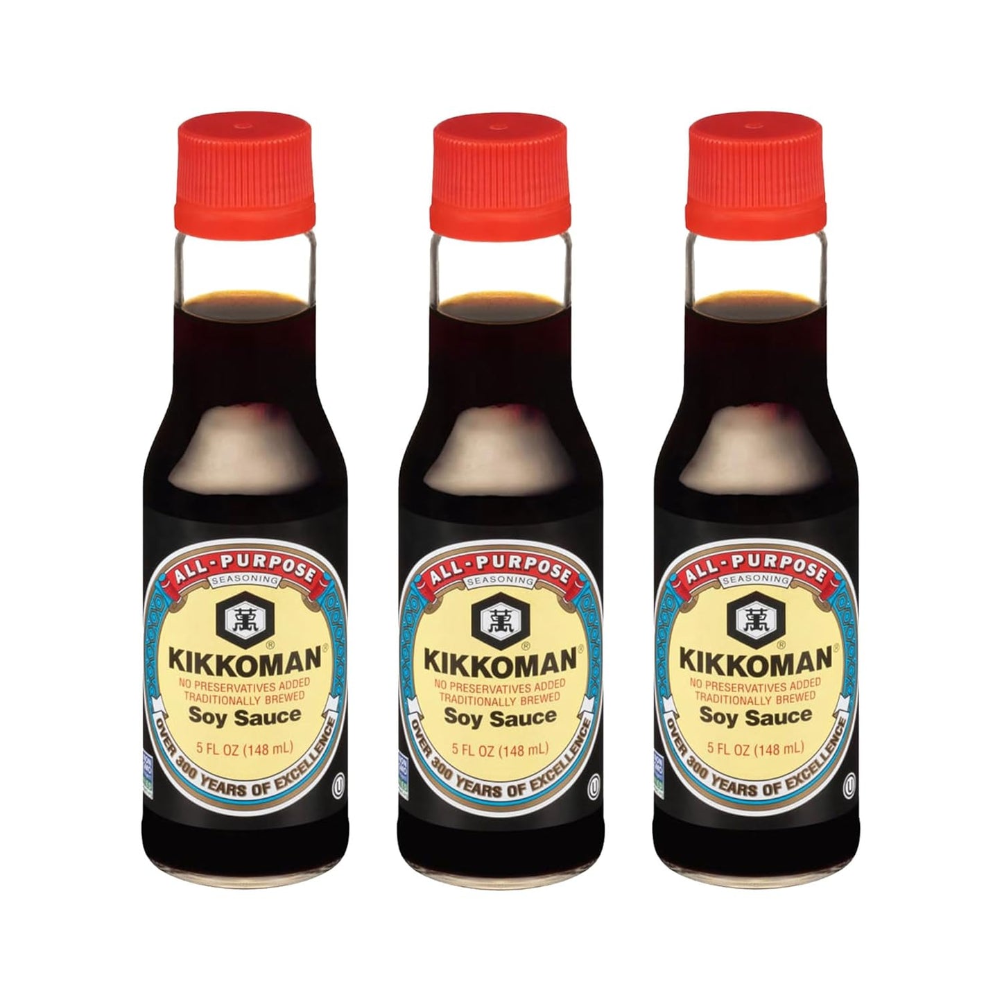 Kikkoman-Naturally-Brewed-Soy-Sauce,-5-Ounce-(Pack-of-3)-----1550