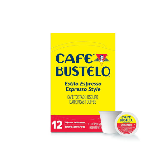 Café-Bustelo-Espresso-Style-Dark-Roast,-Single-Serve-Coffee-Pods,-12-Count-(Pack-3023