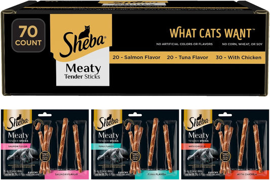 Sheba-Meaty-Tender-Sticks-Cat-Treats-Chicken,-Tuna-Flavor,-or-Salmon-Flavor,-0.14-oz.,-593