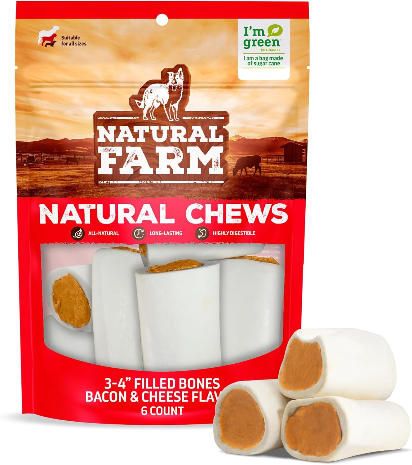 Natural-Farm-Bacon-&-Cheese-Filled-Bones-(3-4-Inch,-6-Pack),-Ingredient,-2063