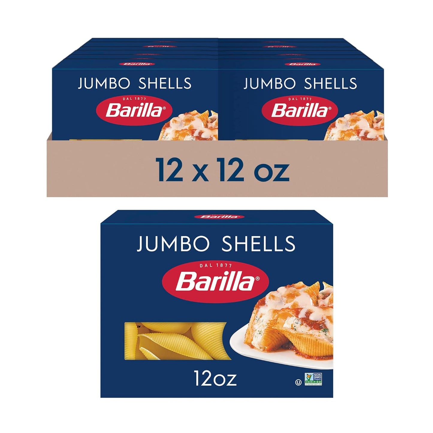 Barilla-Jumbo-Shells-Pasta,-12-oz.-Box-(Pack-of---661