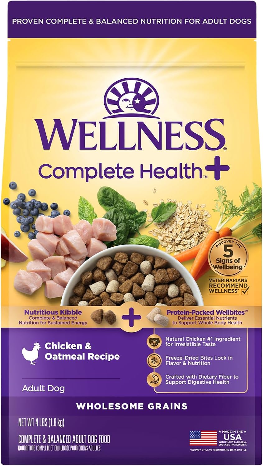 Wellness-Complete-Health+-Dry-Dog-Food-Chicken-&-Oatmeal-Recipe-(4-Pound-Bag)-486