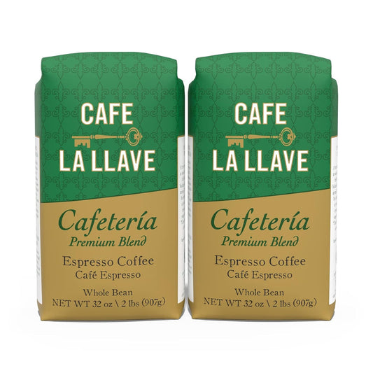 Cafe-La-Llave-Whole-Bean-Espresso-Coffee,-Premium-Dark-Roast,-32-oz-Bags-2842