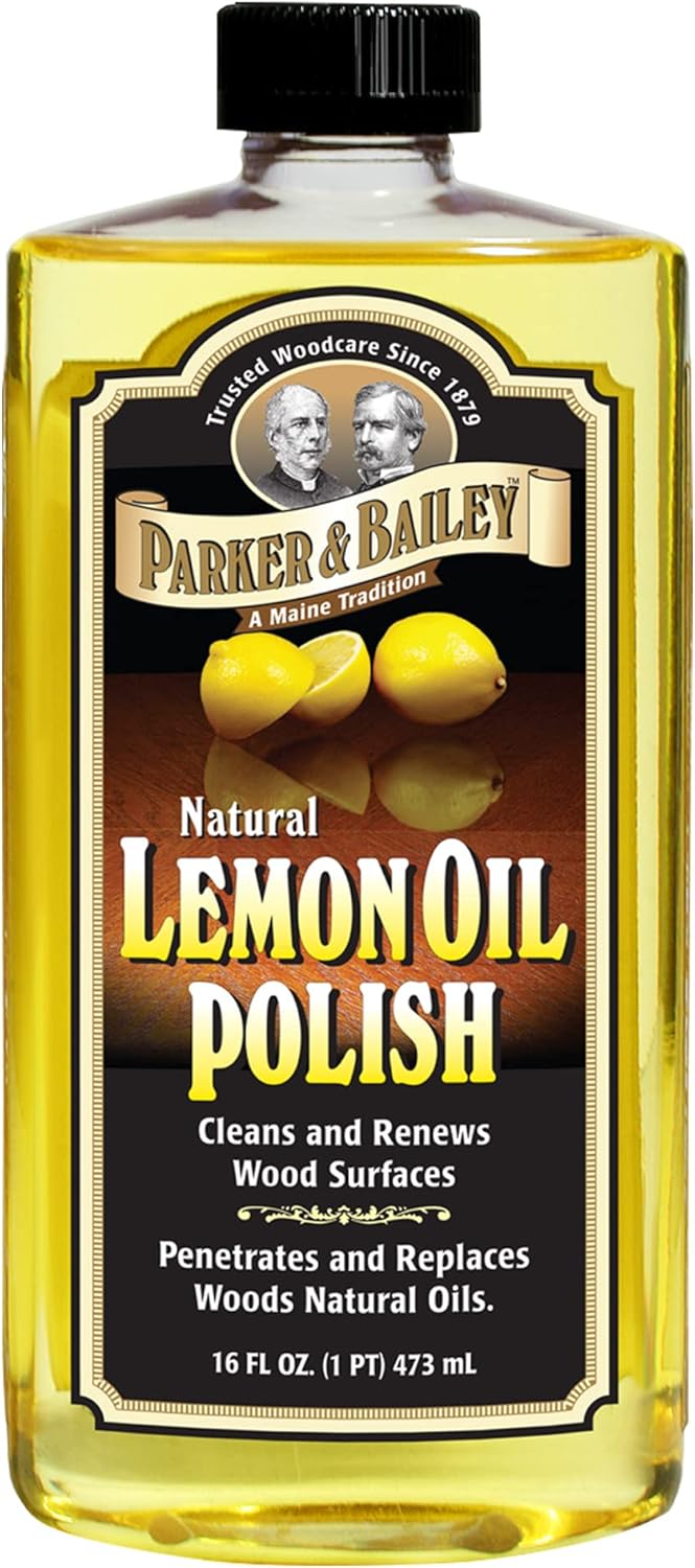 Parker-&-Bailey-Lemon-Oil-Polish,-Natural-Lemon-Scented-Furniture-Cleaner-&-Wood-Table-Cleaner,-1387
