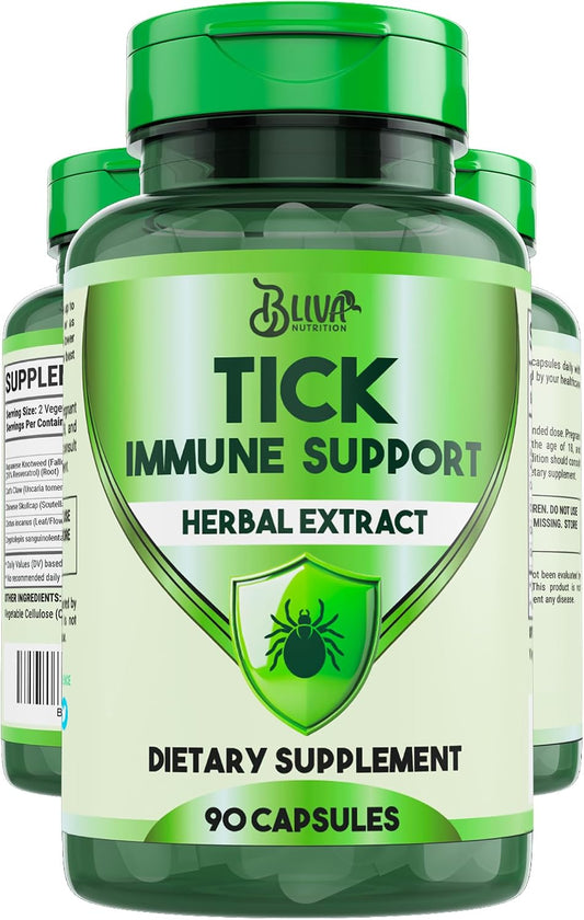 BLIVA-Tick-Immune-Support-Supplement---90-Vegan-Capsules-|-Japanese-Knotweed,-Cat's-995