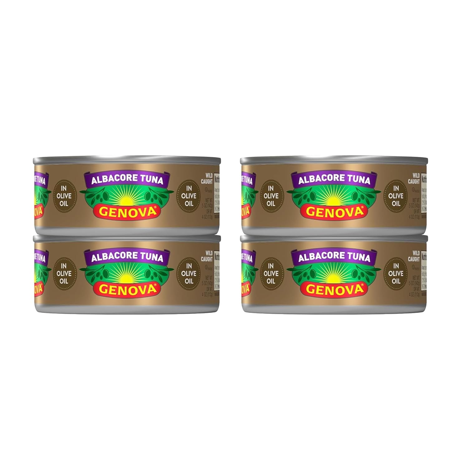 Genova-Premium-Albacore-Tuna-in-Olive-Oil,-5-Ounce-Cans,-4-Pack-–-Nutrient-718