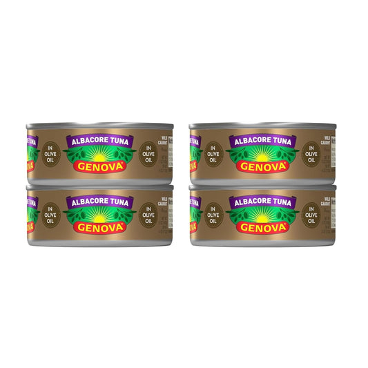 Genova-Premium-Albacore-Tuna-in-Olive-Oil,-5-Ounce-Cans,-4-Pack-–-Nutrient-718