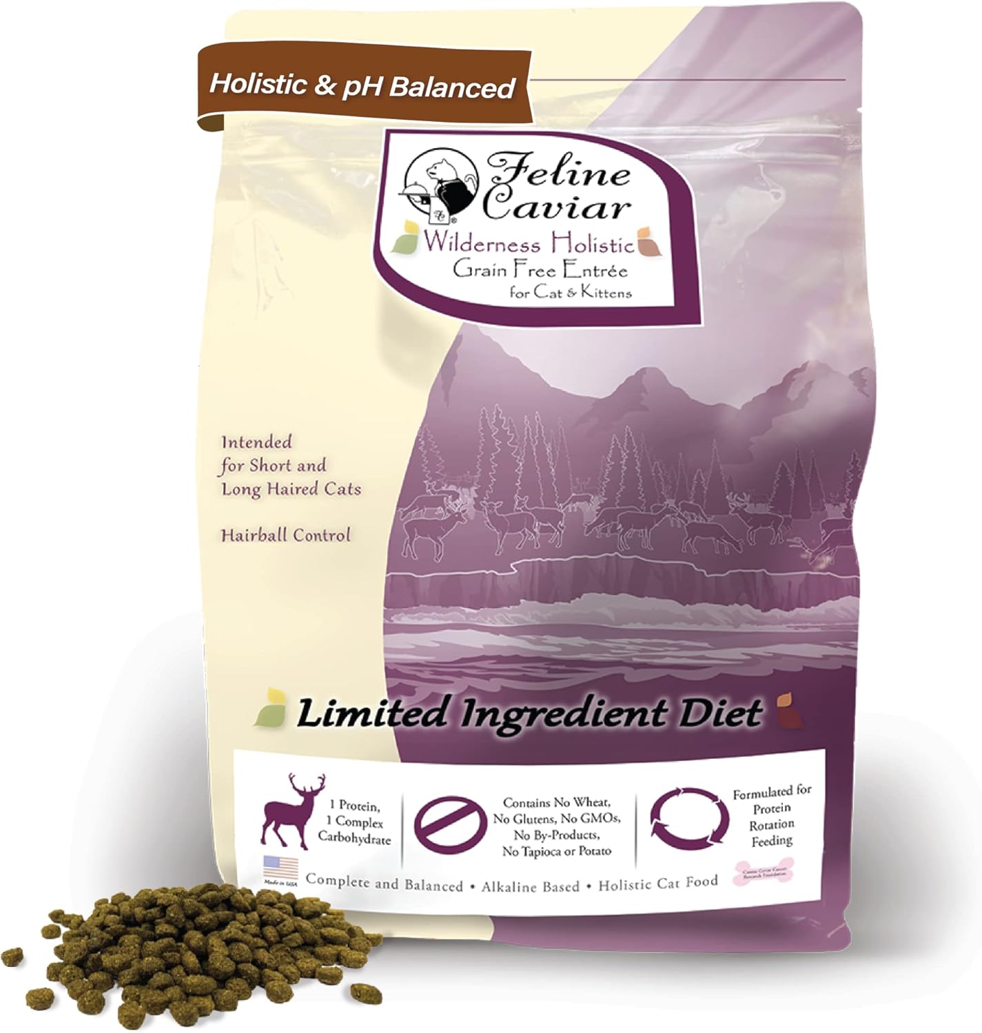 Feline-Caviar-Dry-Cat-Food---Leaping-Spirit:-Venison-&-Split---Limited-Grain190