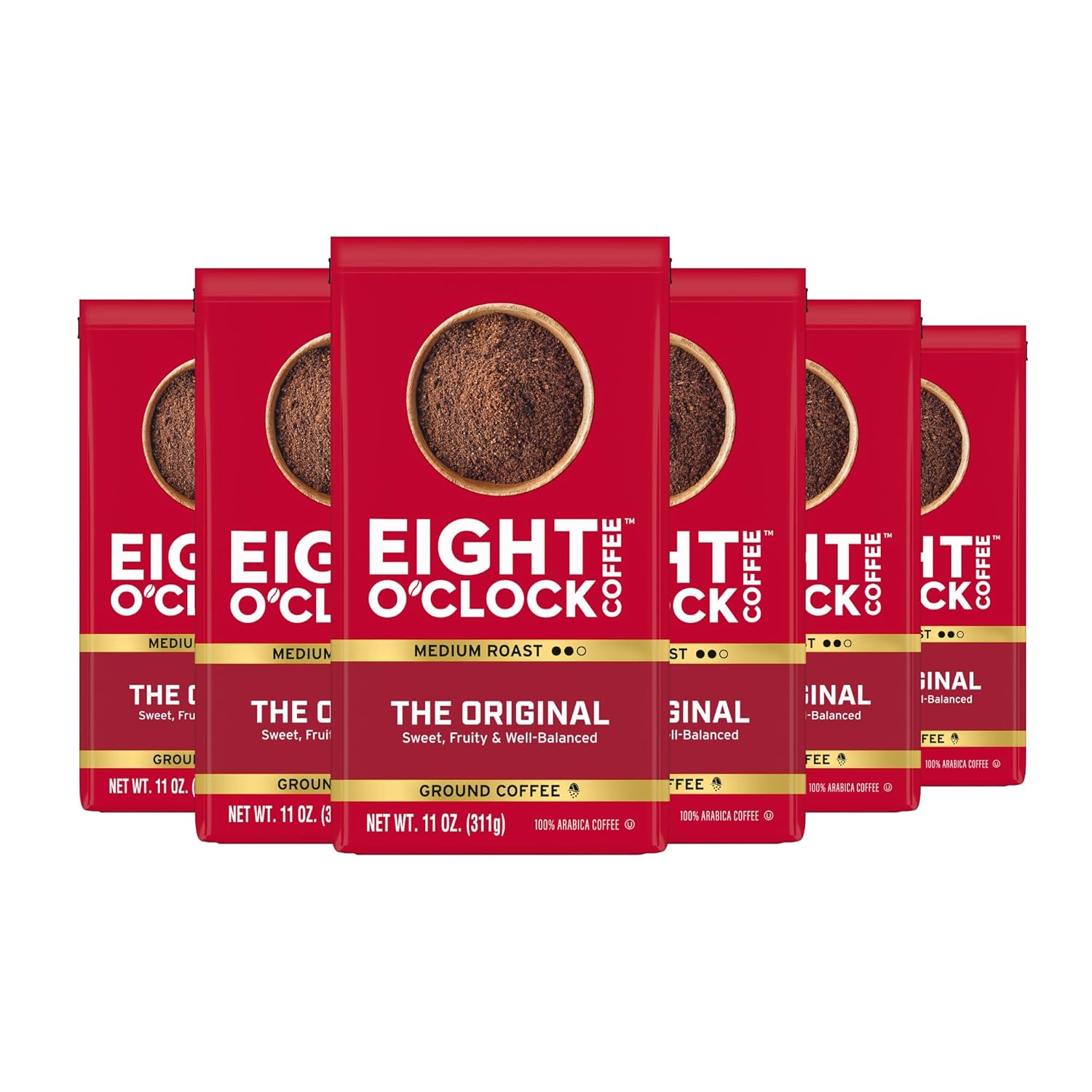 Eight-O'Clock-Coffee-The-Original,-Medium-Roast-Ground-Coffee-1-Arabica,-Sweet,-Fruity,-1320