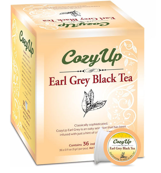 Cozy-Up-36-cápsulas-de-té-Earl-Grey-compatibles-con-cafeteras-K-Cup2096