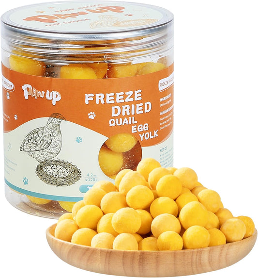 PAWUP-Freeze-Dried-Quail-Egg-Yolk-Pet-Treats,-Freeze-Dried-Pet-Food-Dogs,-Pure-Ingredient,1816