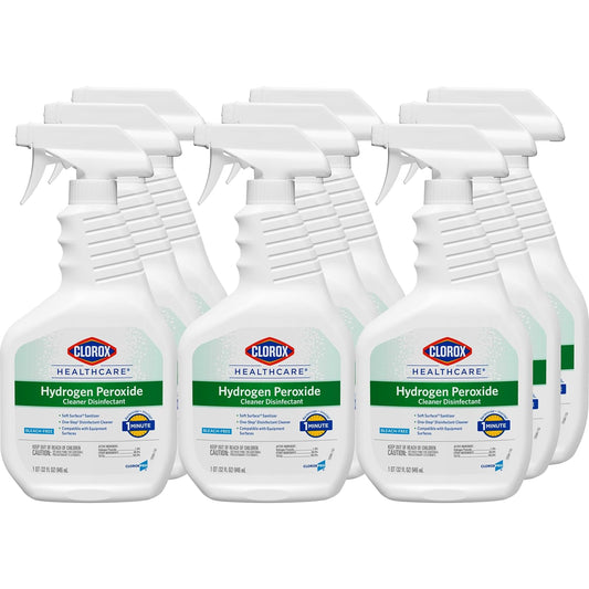 Clorox®-Healthcare®-Hydrogen-Peroxide-Cleaner/Disinfectant,-32-Oz-Bottle,-Case-Of-9-----270