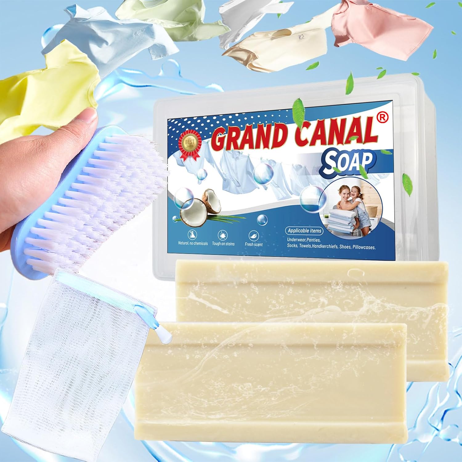 Grand-Canal®-Soap-Bar-for-Stains,-Grand-Canal-Old-Soap-with-Brush,-491