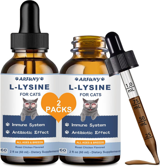 2-Pack-L-Lysine-for-Cats,-Respiratory,-Eye-Function,-Immune-Support,-120ML-|-Cat-Lysine-1447