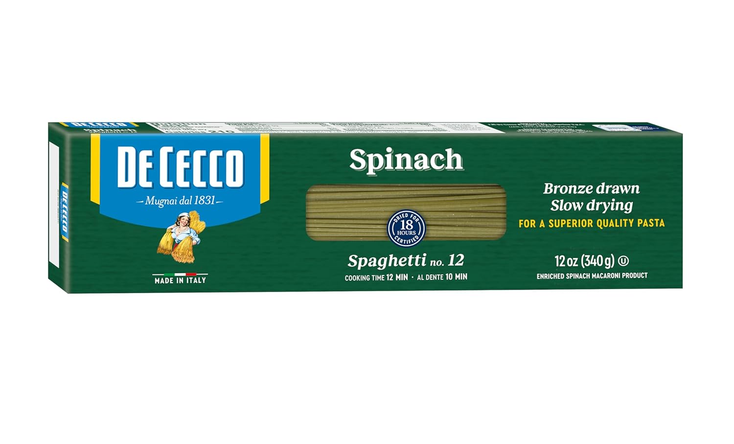 De-Cecco-Pasta,-Spinach-Spaghetti-No.12,-12-OZ-(Pack-12)-716