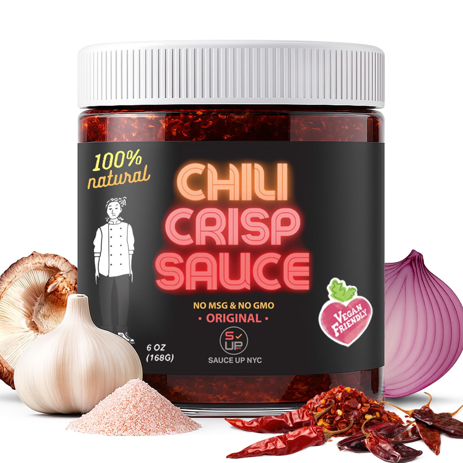 SAUCE-UP-Original-Chili-Crisp-6oz-|-Spicy-Sweet-Crunchy-Umami-Chili-302