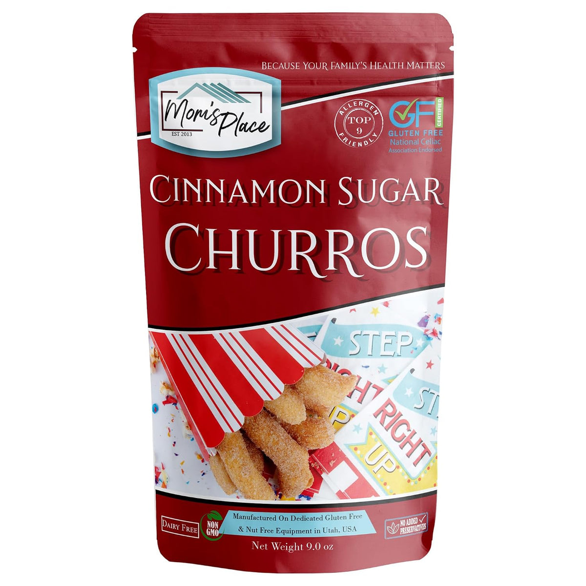 Mom's-Place-Gluten-Free-Cinnamon-Sugar-Churros-Mix,-Easy-to-Make,-200