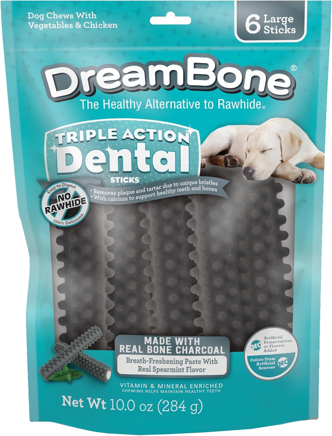 DreamBone-Triple-Action-Dental-Sticks-Charcoal,-6-Count,-Rawhide-Free-Chews-for-and-575