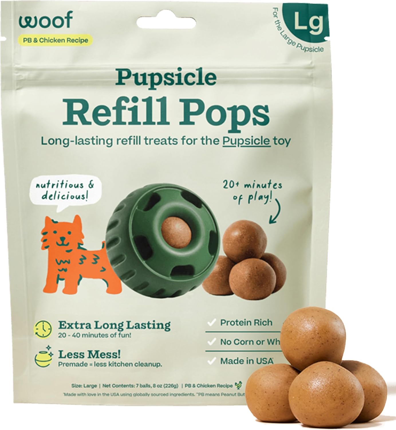 WOOF-Pupsicle-Chicken-Refill-Pops,-Delicious-Long-Lasting-Dog-Treats,-Wholesome-Pre-Made-2935