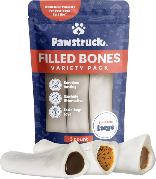 Pawstruck-Large-5-6”-Filled-Dog-Bones-Variety-Pack---Peanut-Butter,-&-2805