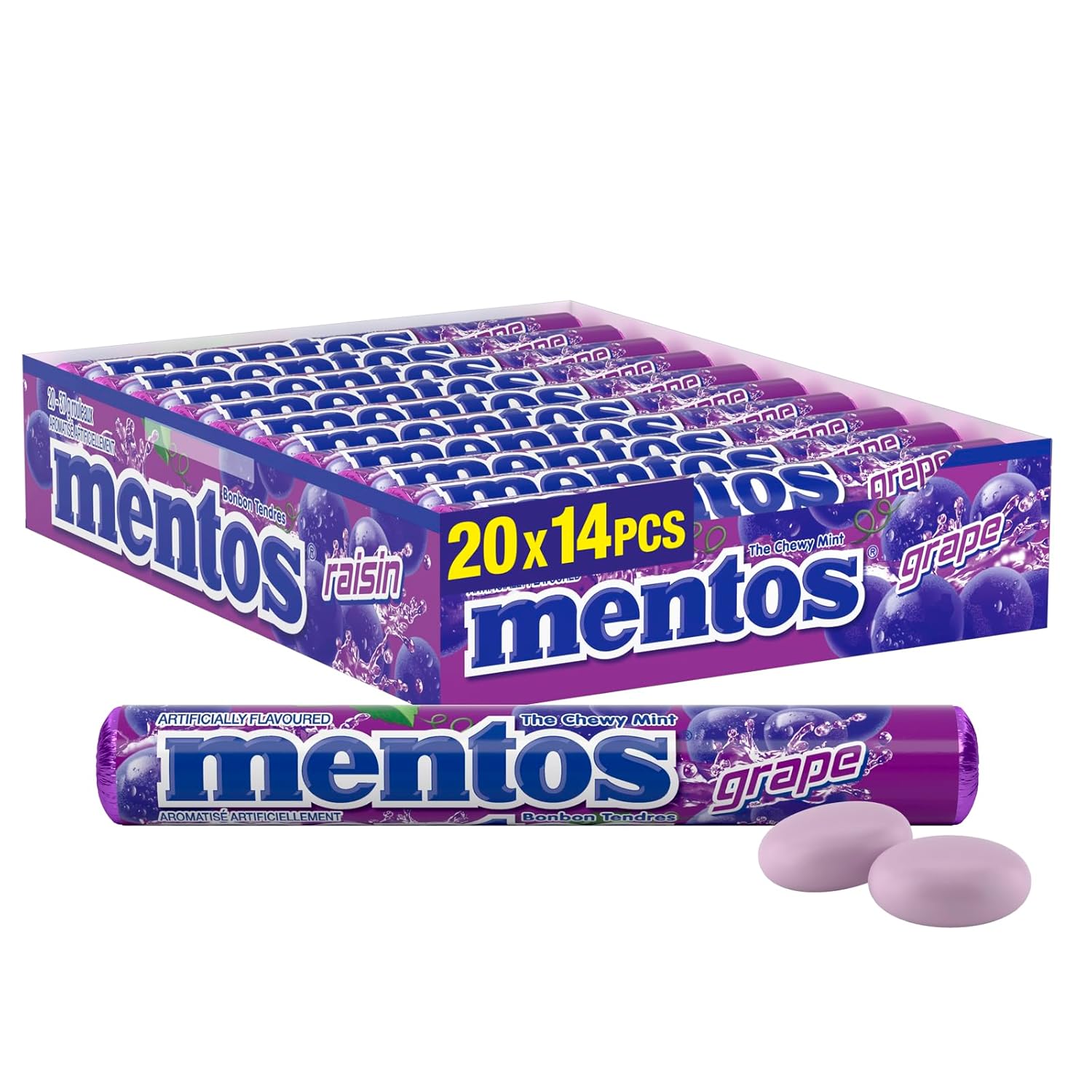 MENTOS-Grape-Flavor---20-rolls-x-37.5g/1.3oz.(Per-1832