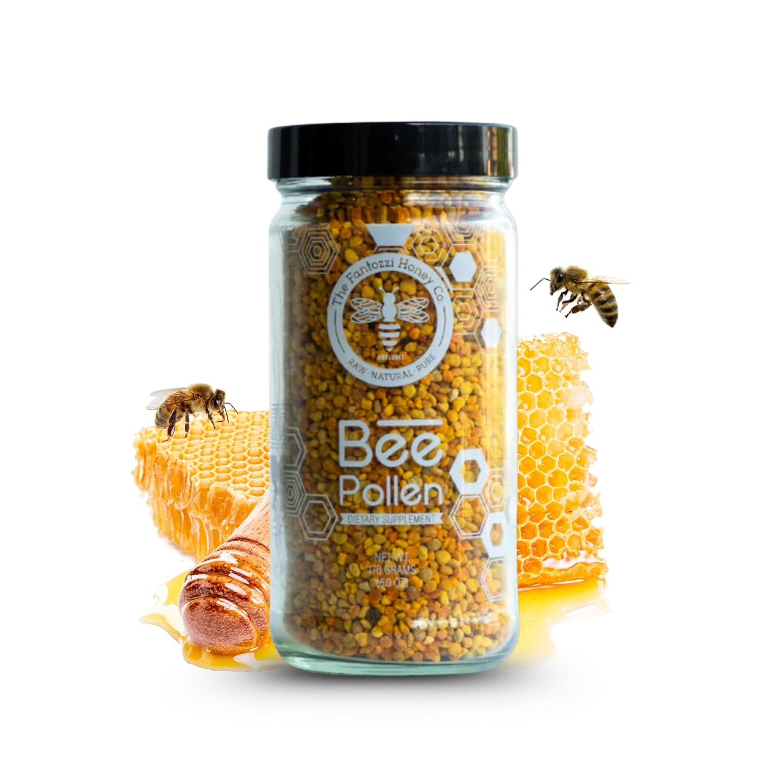 Raw-Bee-Pollen-Granules-6oz---Crunchy-Superfood-and-Natural-Protein-Source-Vitamin-and-1801