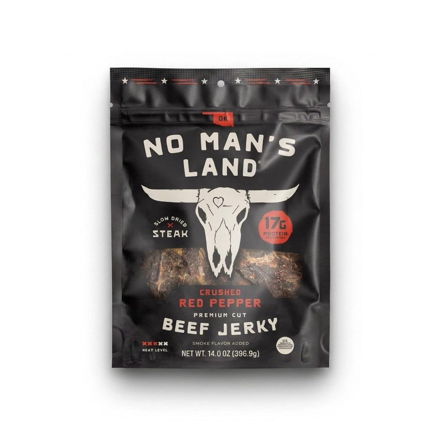 No-Man's-Land-Crushed-Red-Pepper-Beef-Jerky,-Hand-Cut-Steak,-Slow-Dried,--17g-Protein-Per-0g-101