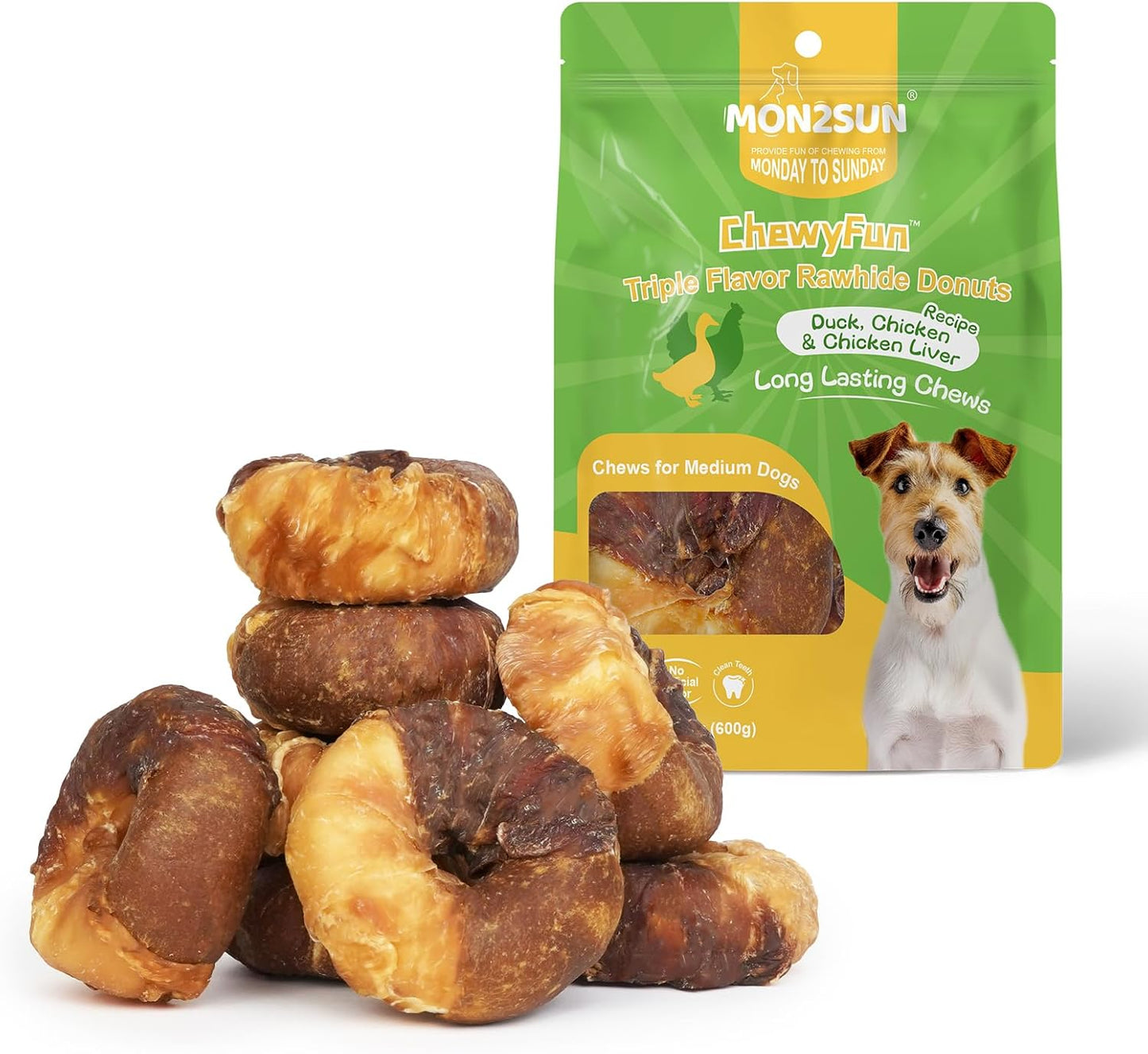 MON2SUN-3-3.5-Inch-Duck,-Chicken-and-Chicken-Liver-Wrapped-Rawhide-Donuts-Treats,-1033