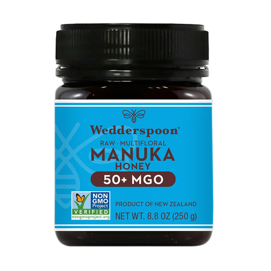 Wedderspoon-Raw-Premium-Manuka-Honey,-50+-MGO,-8.8-Oz,-Unpasteurized-New-Zealand-From-Hives-2194