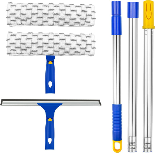 ITTAHO-Squeegee-for-Window-Cleaning,12"-Squeegee-and-11"-Microfiber-Scrubber-4863