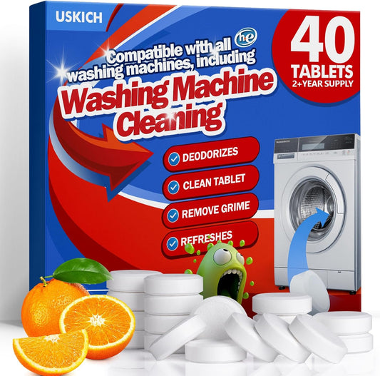 USKICH-Washing-Machine-Cleaner-Descaler-40-Pack-Deep-Cleaning-Tablets-For-HE-Front-1100