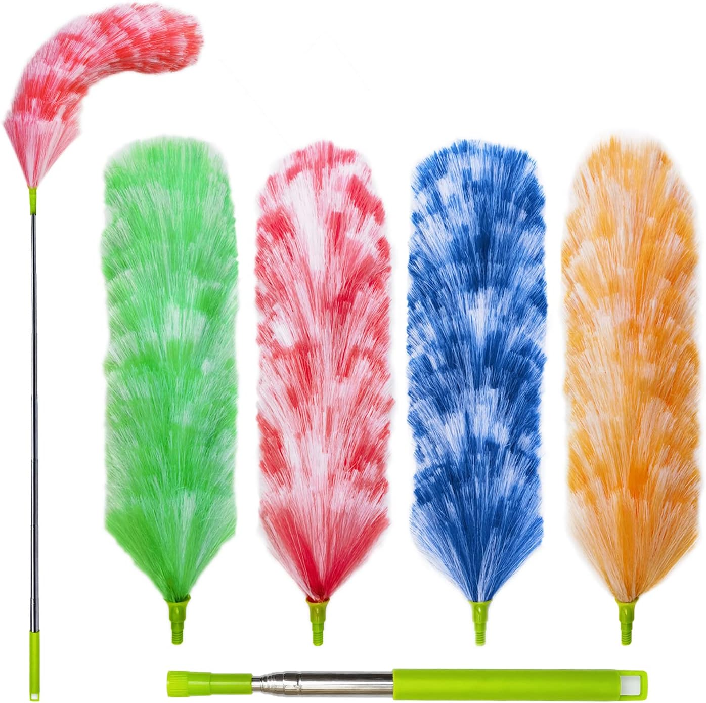 4-Pack-Washable-Electrostatic-Duster,-Extendable-Pole-25"-to-55",-951