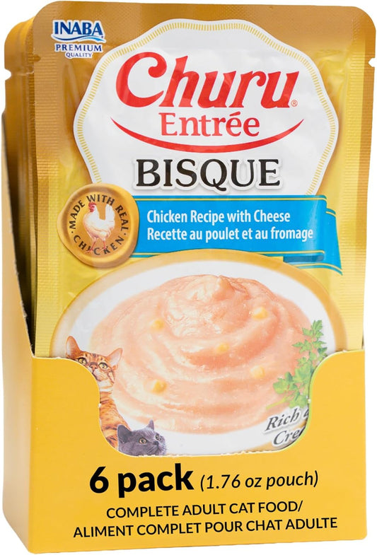 INABA-Churu-Entrée-Bisque-for-Cats,-High-Moisture,-Prebiotic-Wet-Cat-1.76oz.-Pouch,-Pouches,761