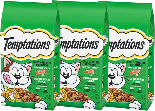 Temptations-Seafood-Medley-Flavor-Adult-Dry-Cat-Food,-6.3-lb.-Bag-(Pack-of-1019