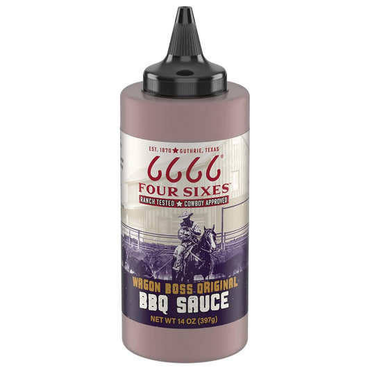 6666-Four-Sixes-Wagon-Boss-Original-BBQ-Sauce,-14-Ounce-----1604