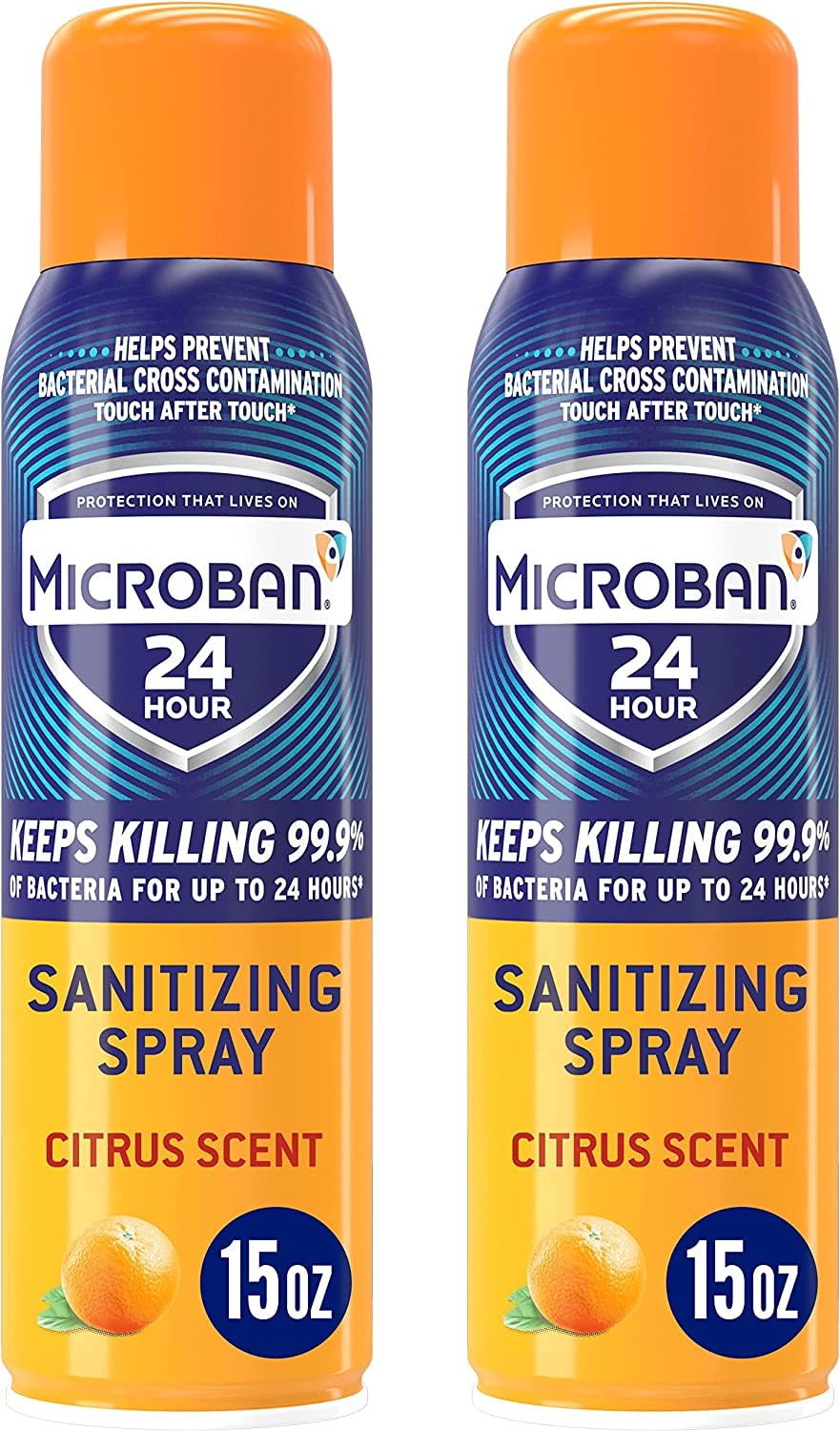 MICROBAN-Disinfectant-Spray,-24-Hour-Sanitizing-and-Antibacterial-Sanitizing-Spray,-Citrus-Scent,-2-Count-(15oz-376