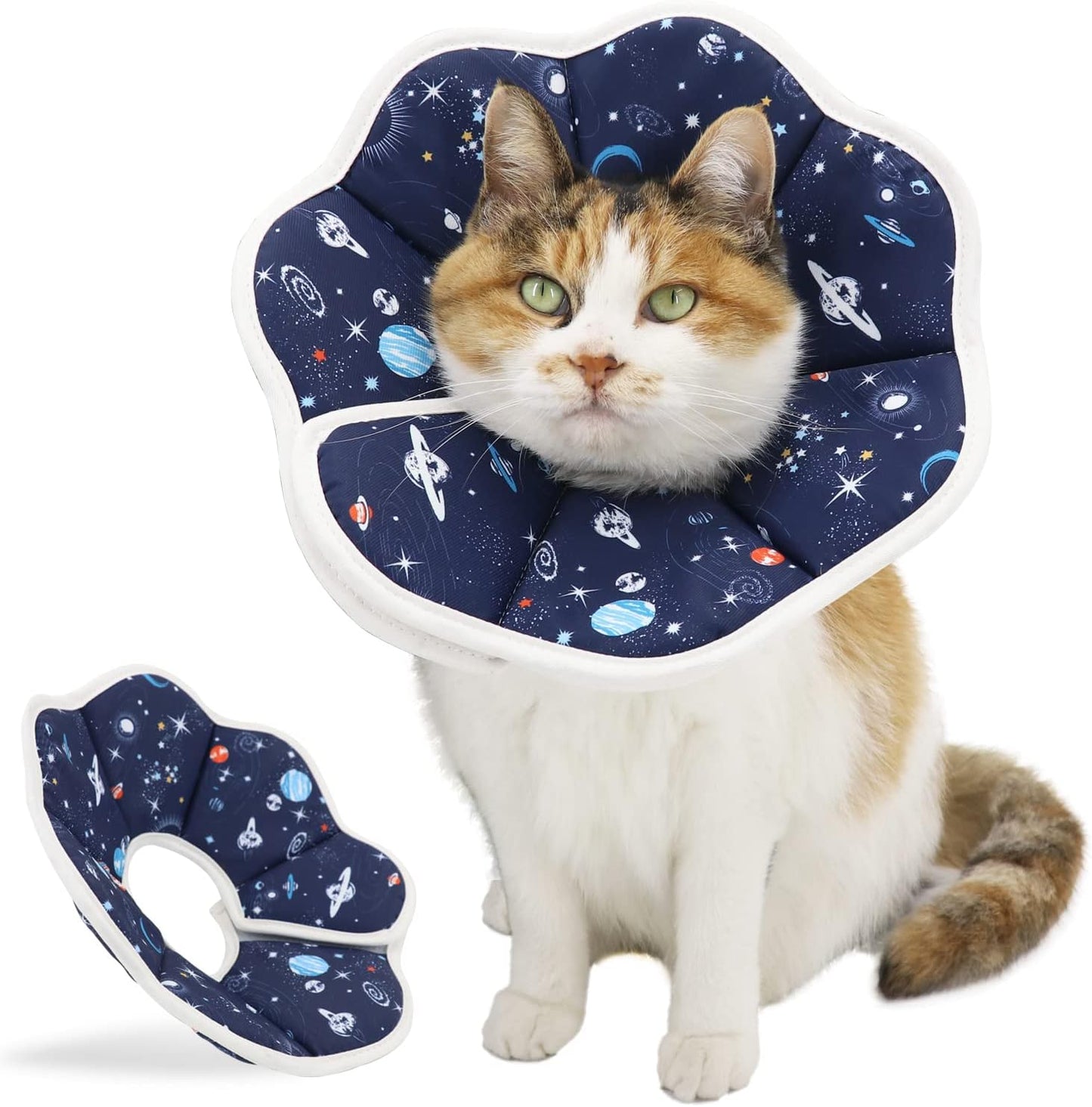 Soft-Cat-Cone,-Adjustable-Recovery-Collar-After-Surgery-to-Prevent-Licking-Wound,-Protective-1671