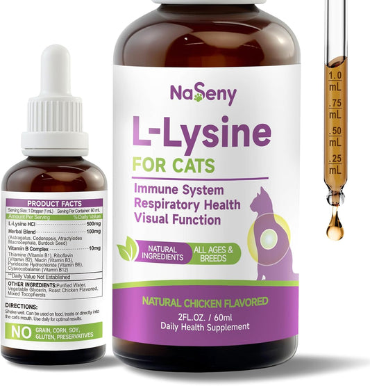 Lysine-for-Cats,-Immune-Support,-Respiratory-&-Eye-Health---Chicken-Flavor-|-513